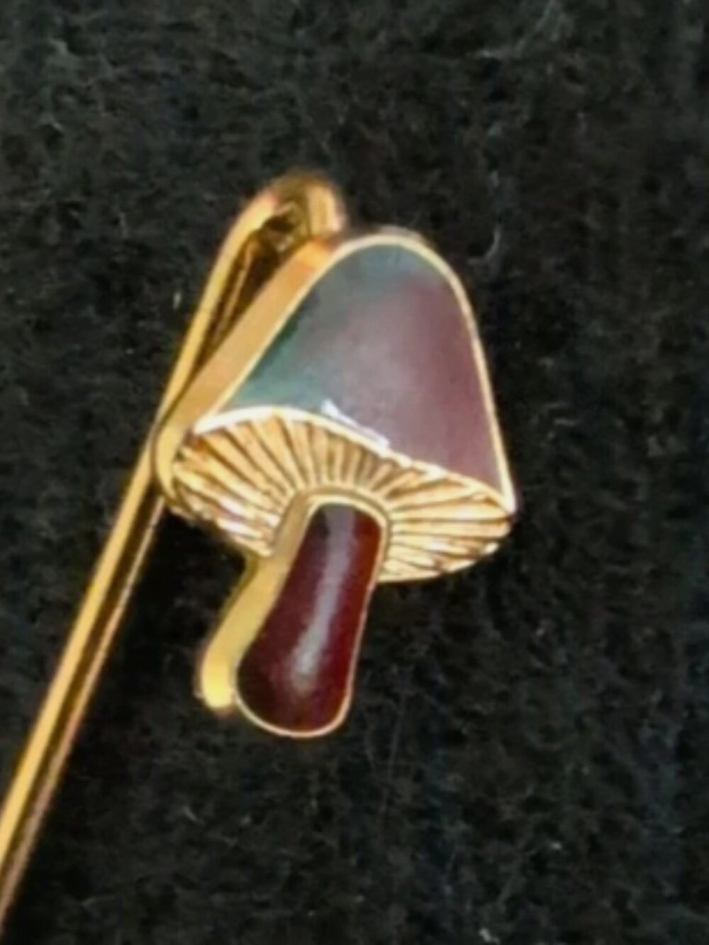 Vintage Mushroom Gold Stick Pen No Cap